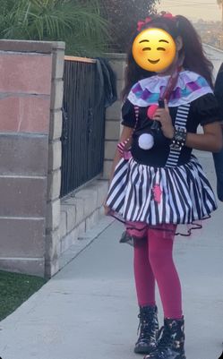 Killer Clown Size 7/8 Girls Size