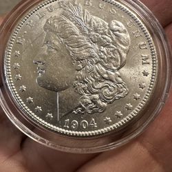 1904 Morgan Silver Dollar – Brilliant Uncirculated (Philadelphia Mint)