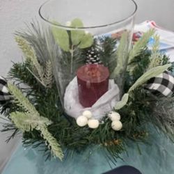Christmas Candle Centerpiece