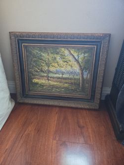 Oil Painting Cezanne 12x16 With Certificate Of Authenticity 
