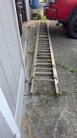 Vintage Wood Ladder 30 Feet