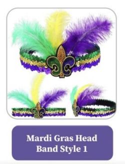Mardi Gras Head Band Style