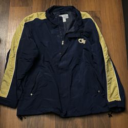 georgia tech winter vintage russel y2k jacket XL