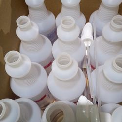 Empty plastic bottles case of 12