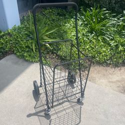 Utility Shopping Cart with Wheels. Shopping Cart Laundry Cart