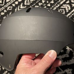 Base Camp Bicycle/Snow/Skate Helmet Size Adult Large Matte Black Lights Up For Safety Brand New!!  