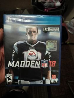 Brand new never opened Madden 2018 with Tom Brady on the cover for ps4