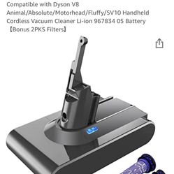 Dyson V8 Bateria $60