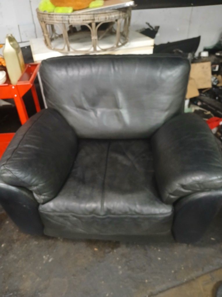 All Leather Couch $25