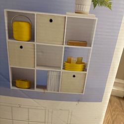 Cube Book Shelf White