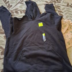 Mens Black Fleece Hoodies. New. Sz M, L and XLT. $15 EACH