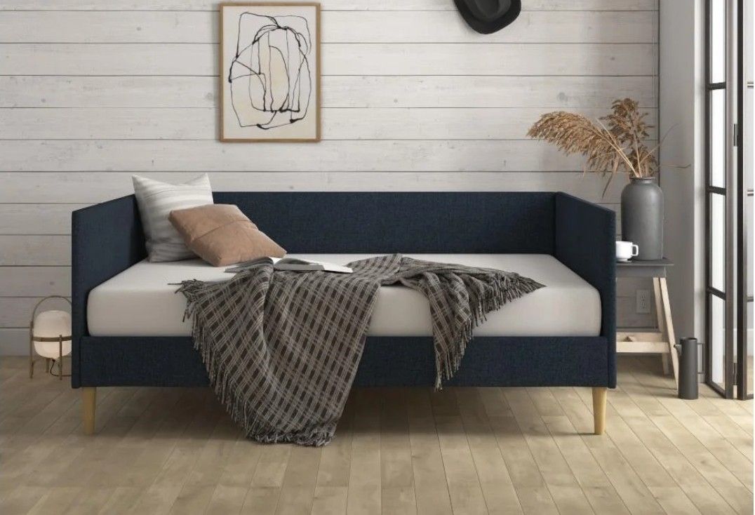New Inbox Full Size Daybed Linen Navy Mattress Not Included
