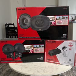 Kicker Car Speakers & Smart Amp Package (BRAND NEW)