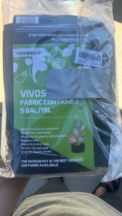 VIVOSUN 5-Pack 5 Gallon Plant Grow Bags Fabric Pots