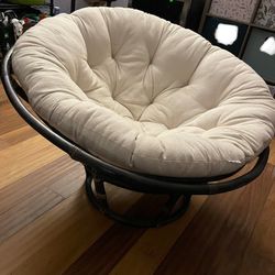 Lounge Chair with cushion and wooden frame - New Lower Price!!!