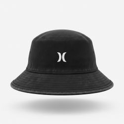 Hurley Small Logo Black Bucket Hat, Size L/Xl