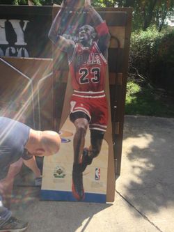 Michael Jordan upper deck life-size cardboard