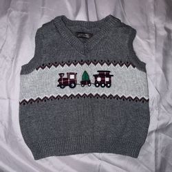 Toddler Boy Christmas Sweater Vest Size 24M