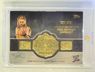 🤼2014 Topps WWE 🤼 EDGE • [Commemorative Championship Belt Plate]