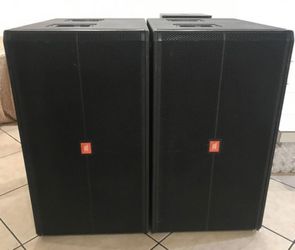 JBL dual 18 SRX 728 Subwoofers SRX 725 Dual 15 Speakers PA DJ professional