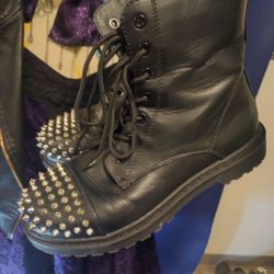 Torrid Studded Leather Boots  10ww