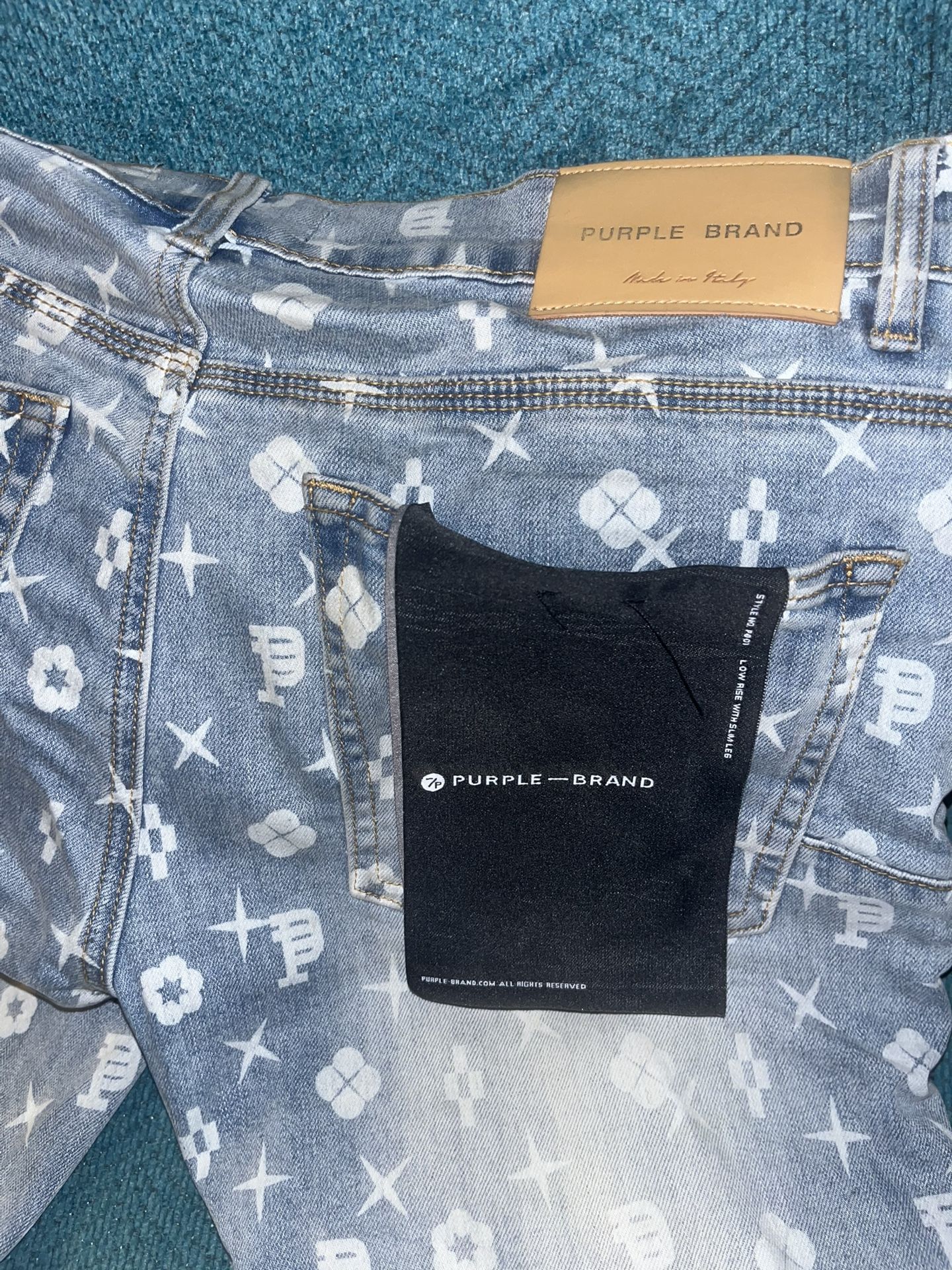 Light Blue Purple Jeans
