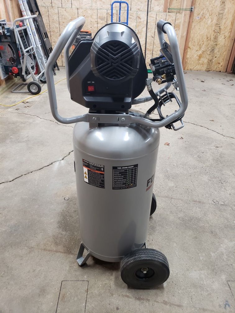 Fortress 27 gallon 200 psi high performance vertical shop auto air