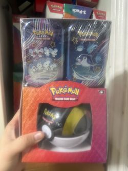 Pokémon TCG: Paldean Fates Bundle – 2 Mini Tins & Poké Ball (Sam’s Club Exclusive)