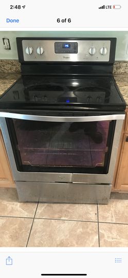 Appliances smooth top surface oven