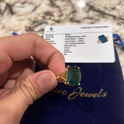 💍 Stunning Size 6 Emerald Ring – Rosec Jewels Certified! 💚