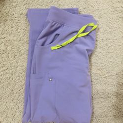 FIGS Large Limited Edition Kate Cargo Lavender Dew Women Pants