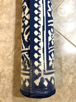Patio rug In Navy Blue