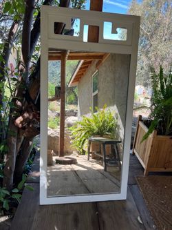 Big White Wall Mirror