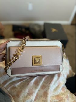 Michael Kors Jade Colorblock Crossbody Bag  Pink, Cream & White