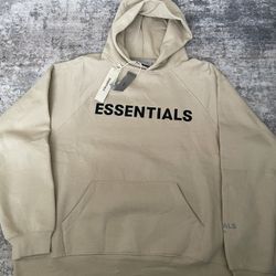 Brand New mocha, and black essentials hoodie