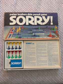 Vintage 1972 SORRY! Board game COMPLETE