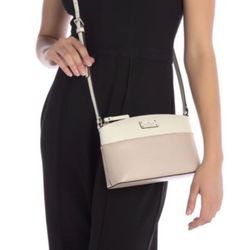 Brand New Kate Spade Millie Crossbody Purse - Pink Off white