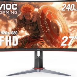 AOC - Monitor para videojuegos, curvado, FHD 1ms VA
