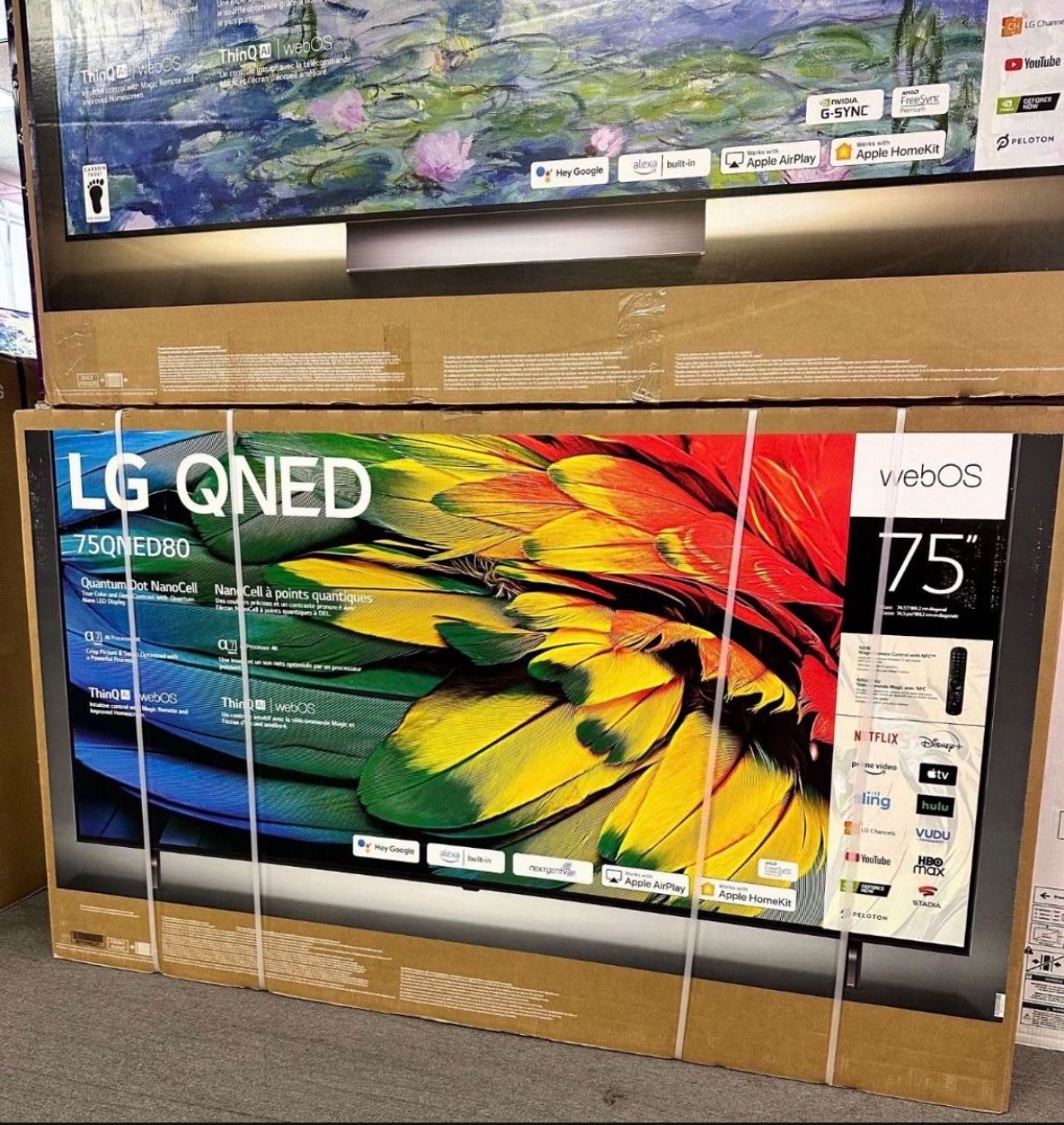 75” LG QNED80 QLED 4K UHD Smart Tv