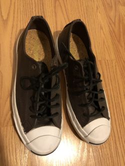 Men’s size 7 exclusive leather brown Jack Purcell Converse