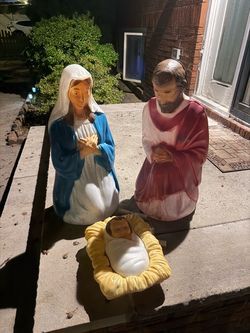 Christmas Blow Molds - Jesus, Mary and Joseph