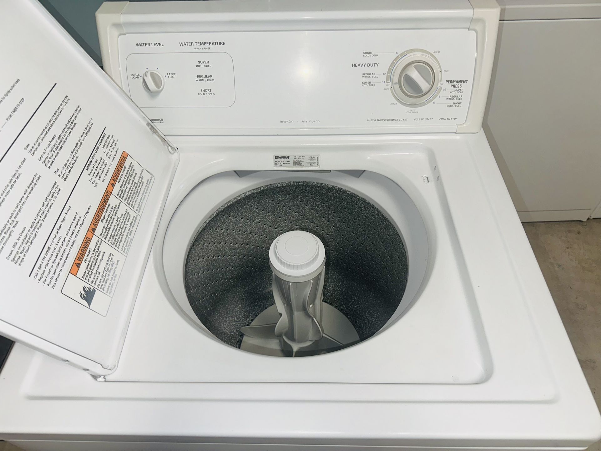 Kenmore Washer