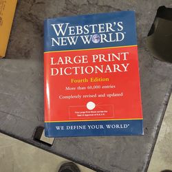 Webster's New World Large Print Dictionary 