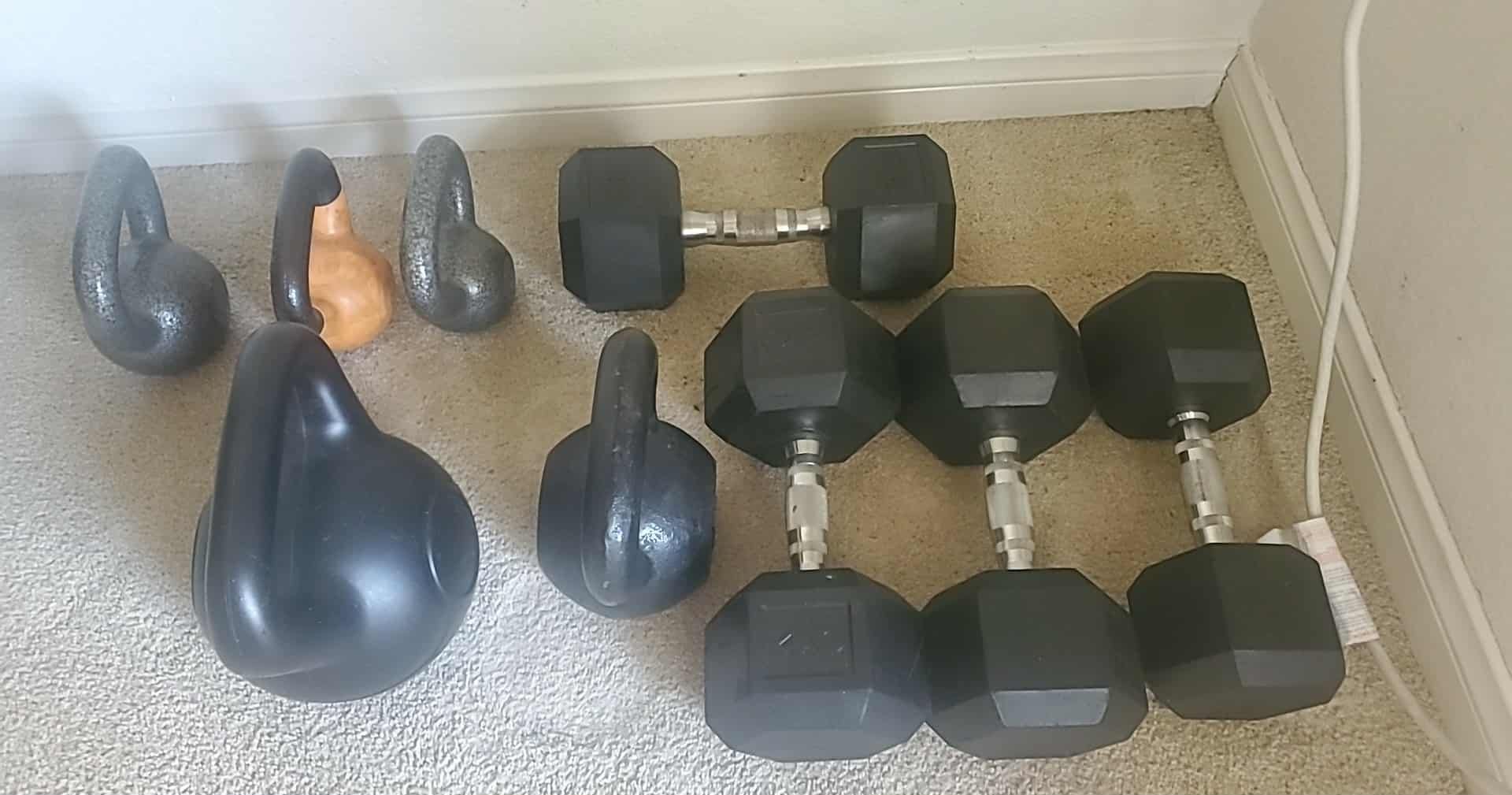 Kettle Bells And Dumbbells all For $750