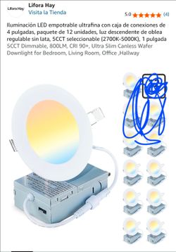 Luces para interior de 4". , light indoor 4"