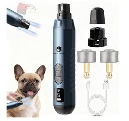 Brand New 2026 Update Silent Groom Pro Pet Nail Grinder,5-Speed Dog Nail Grinder with Led Light, 45db Quiet Painless Paws Grooming & Smoothing for Sma