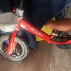 Red Toddler balance Bike 