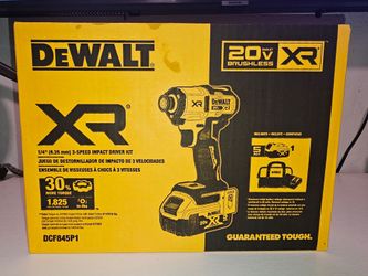 DeWalt 20V XR Brushless Impact Driver Kit DCF845P1