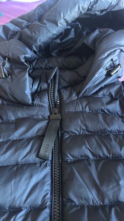 Black Puffer Jacket with Hood