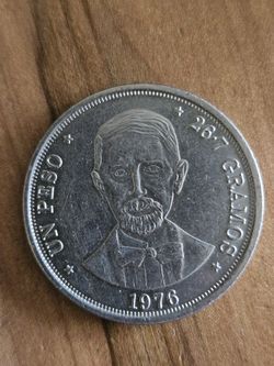 1976 1 Peso Muera Duarte